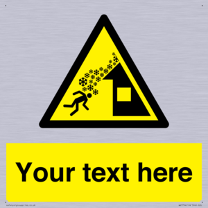 Custom warning roof avalanche